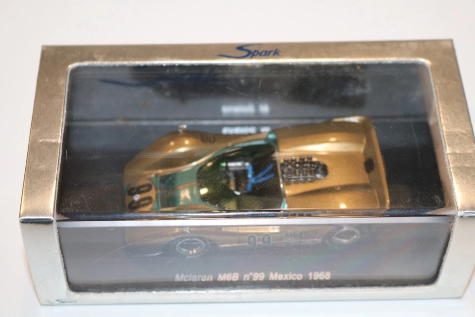 1/43 McLaren M6B #99 победитель Мексика CanAm 1968 Мигель Солана золото искра S1113 - Изображение 4 из 4
