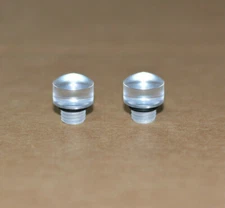 (Pair) Clear Fuel Level Sight Bowl Plugs Fits: Holley Carburetor 4150 4160 4500