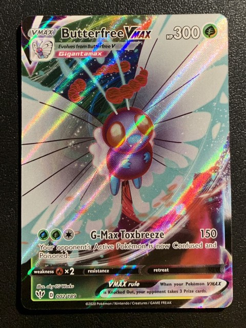 Butterfree VMAX 002/189 Ultra Rare Darkness Ablaze Pokemon Card NM | eBay