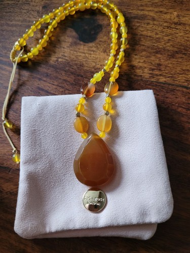 lola rose necklace amber agate necklace 