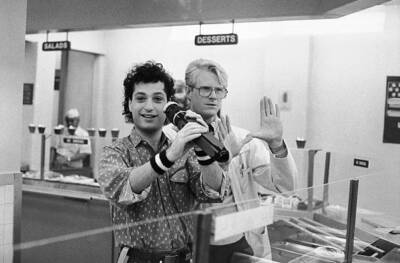 Howie Mandel as Dr Wayne Fiscus Ed Begley Jr on St Elsewhere 1985 Old Tv Photo 4