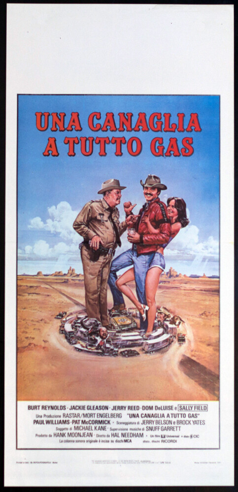 Locandina originale film Una canaglia a tutto gas (1980) - Regia di Hal Needham