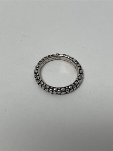 Michael Dawkins Sterling Silver Pebble Band Ring Sz 7.25 - Picture 7 of 8