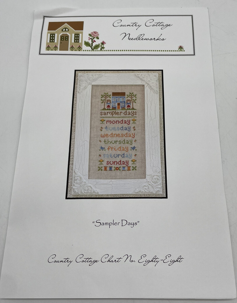 Country Cottage Needleworks Sampler Days Cross Stitch Kit eBay