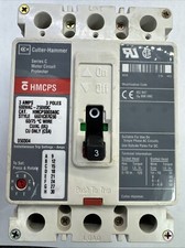 HMCPS003A0C Motor Breaker 3 Pole 3A 600VAC 250VDC 3 Amp Eaton Cutler H. 3 Amp