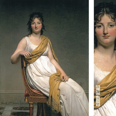 30W''x40H'' PORTRAIT DE MADAME VERNINAC by JACQUES-LOUIS DAVID - MUSEUM ART CANVAS