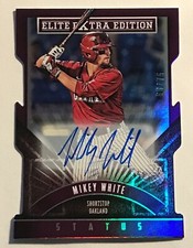 2015 Panini Elite Extra Baseball MIKEY WHITE Status Diecut Auto Autograph /75