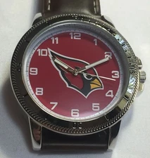New Arizona Cardinals Sparo Classic Men's Sports Watch with Brown Leather Band