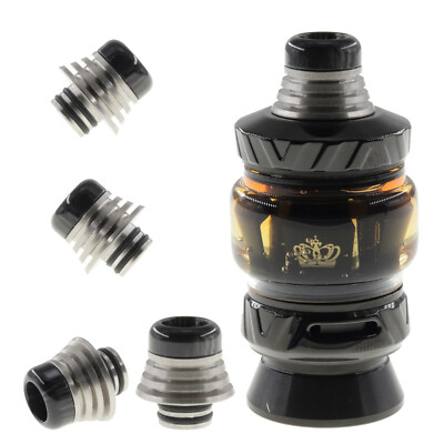 Mundstück für Uwell Crown V 5 Drip Tip 510 mit Heat Sink Driptip Edelstahl  D335