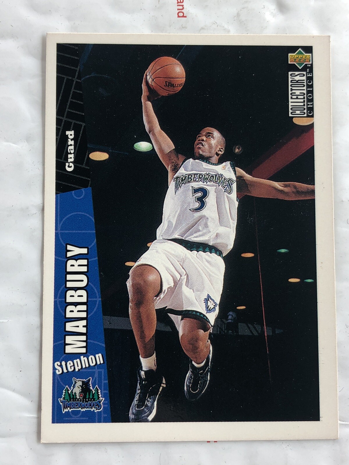 1996-97 Upper Deck Collector’s Choice Stephon Marbury #281 Rookie
