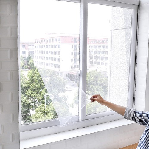 Window Screen Against Mosquito Net Protector Flyscreen Sheer Curtains White 1pc - Picture 4 of 9
