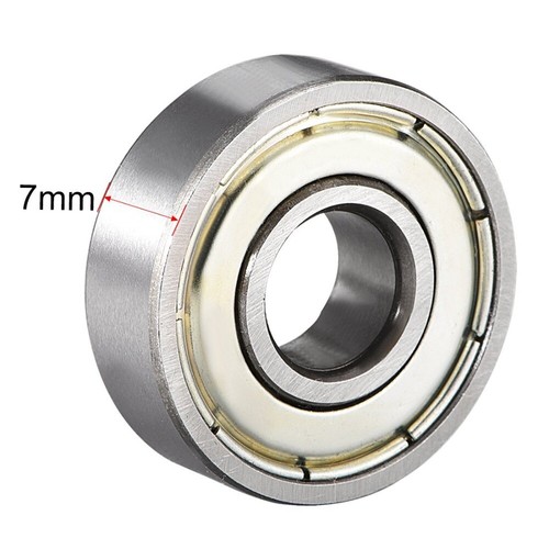 608-ZZ Rodamiento de Bolas 8x22x7 Doble Blindaje Metal Cromo Monopatín 608Z (10 CANTIDADES) - Imagen 3 de 4