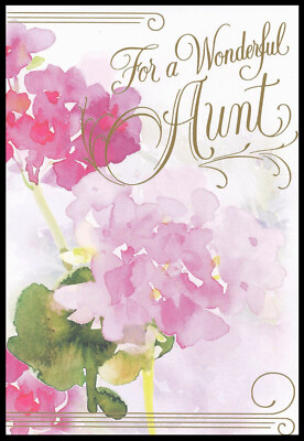 Greeting Card - Flower - For Aunt - Birthday - 0271