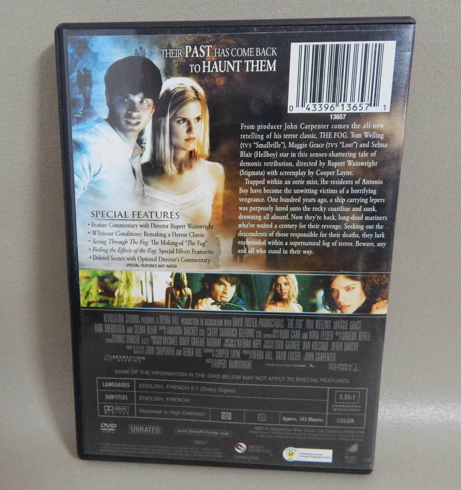 THE FOG  UNRATED Version DVD Widescreen John Carpenter Film Terror Classic  VGC - Image 2 of 4