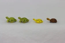 Miniature Turtles, Wood & Ceramic, LOT OF 4