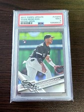 Yoan Moncada 2017 Topps Update SSP Glove Open PSA 9