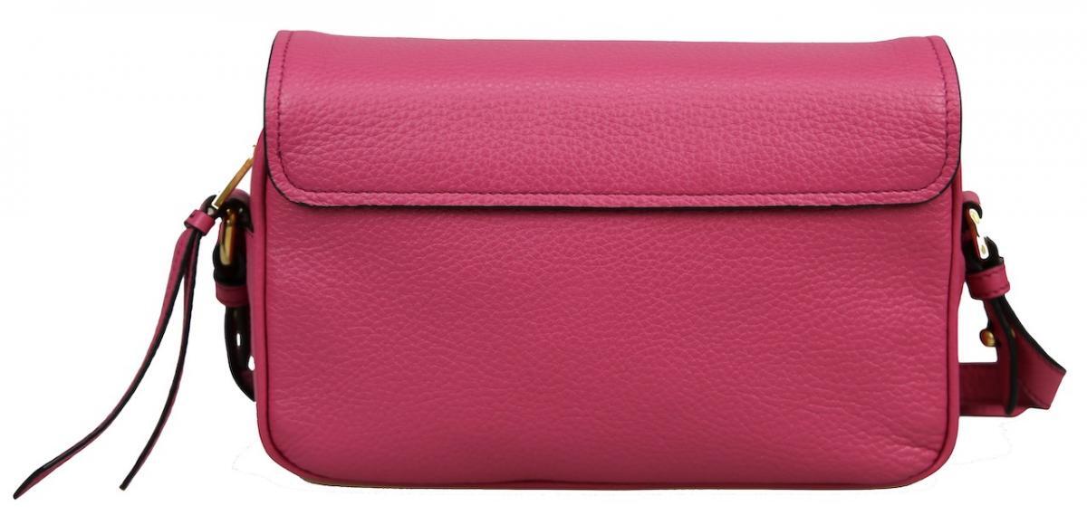 Prada Vitello Phenix Baltico Blue Leather Flap Crossbody Bag