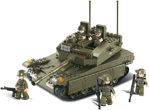 Original Sluban Army M38-B0305 Tank Merkava (5 Figures, 344 Pieces) - Picture 2 of 5
