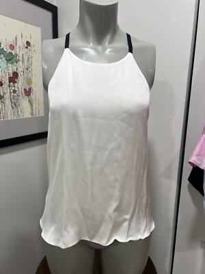 Giorgio Armani Cream  Silk Draped Camisole tank Top Made in Italy 42. Beautiful