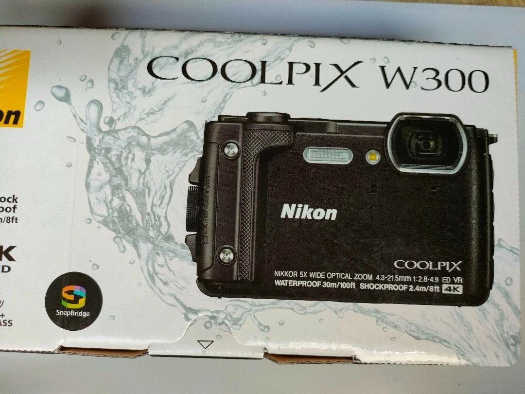Nikon Digital Camera COOLPIX W300 BK Black Waterproof Tracking Tough near mint