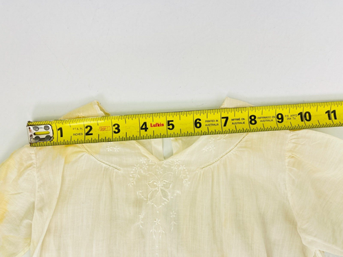 Vintage Antique Childrens Kids Baby Doll Toddler Girls Linen Chemise Clothes - Picture 9 of 11