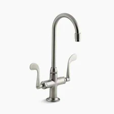 Kohler 8761-BN Essex Double Handle Bar/Prep Faucet - Brushed Nickel