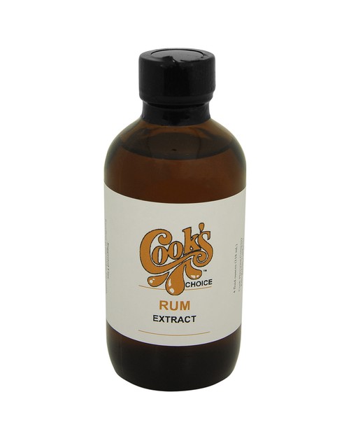 Cook's Choice Pure Rum Extract 4 oz Baking Extracts Flavorings, for