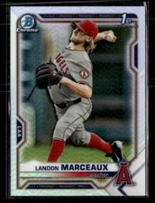 2021 Bowman Draft #BDC-115 Landon Marceaux Chrome Refractor card
