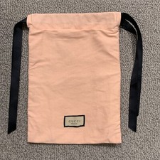 Gucci Beauty Bag Small Pink Gift Bag Burlap Tie 8x10
