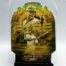 2022 Topps Fire Byron Buxton #EF-27 On Fire Insert Gold Minted Minnesota Twins