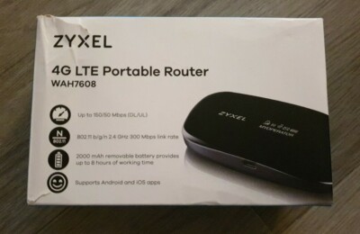 Zyxel WAH7608 Router 4G LTE tragbar schwarz 