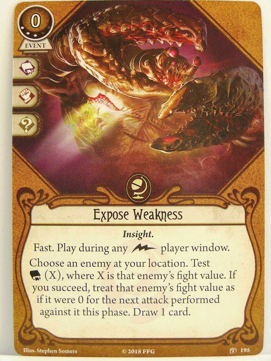 Arkham Horror - 1x #195 Expose Weakness - Heart of the Elders