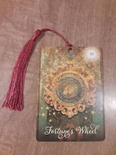 Wheel of Fortune- Good Tarot Bookmark Oracle Card Art Deck Gift Purified&Charged