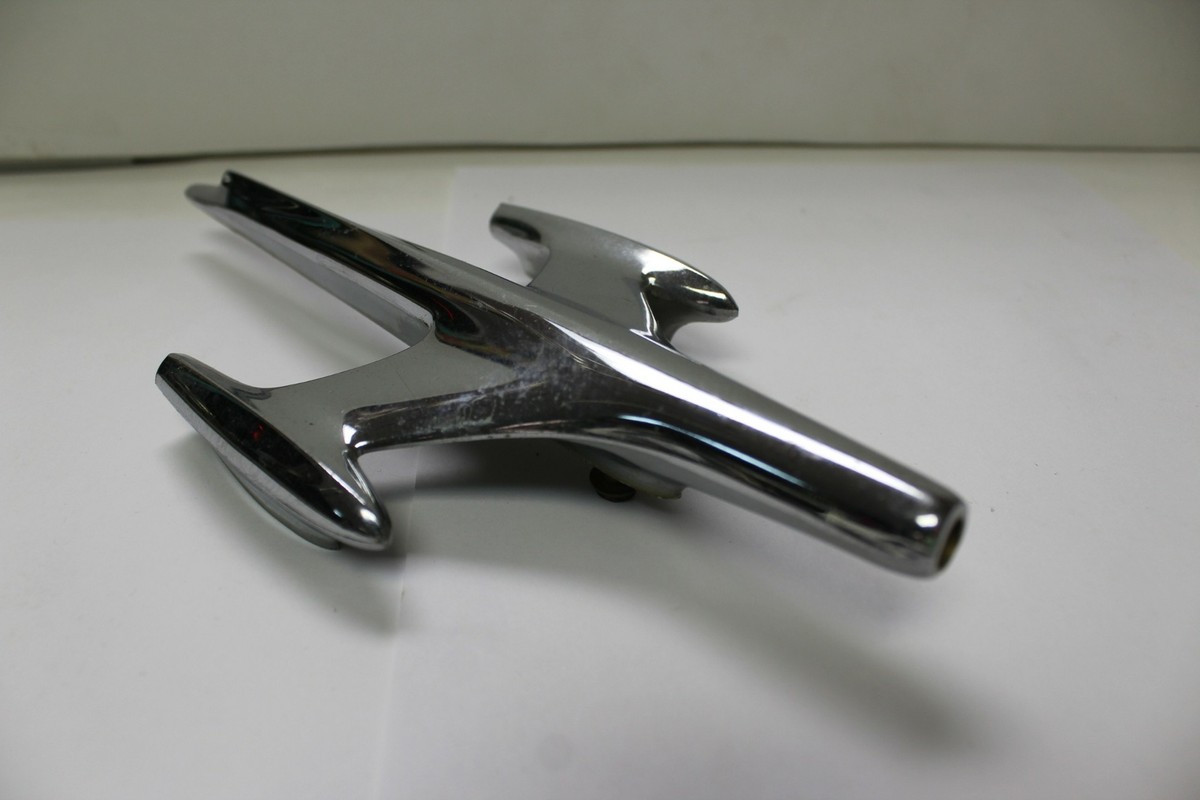 No.57 OEM GM Chrome LH Fender Rocket Ornament 570461 1957