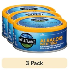 (3 pack) WILD PLANET - Wild Albacore Tuna 5OZ, Shelf-Stable