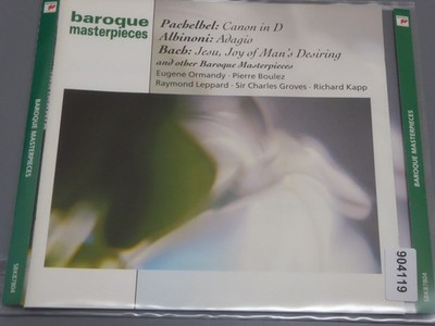 VARIOUS baroque masterpieces pachabel albioni et al VG+/VG+ (CD Album, Klassik)