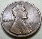 1919 1C BN Lincoln Cent WHEAT PENNY 2676X