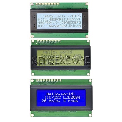 2004LCD Display Module 2004 LCD 20x4 Character Gray Yellow Blue Blacklight