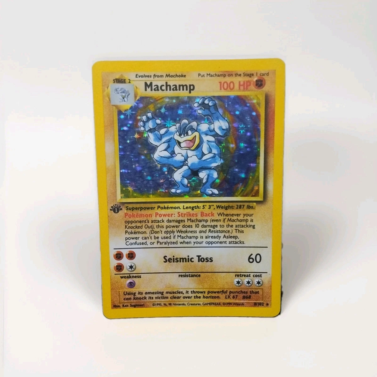 rare pokemon cards machamp BREAK (60/108) [XY: Evolutions]  Plug Weakness / Resistance / Retreat Cost Machamp HS-Triumphant Pokemon Card |