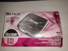 Sony Discman D-131 Portable Compact Disc Player in Box -