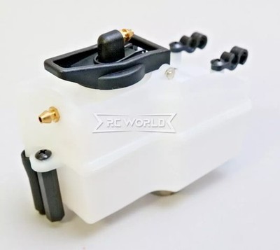 RC 1/8 Nitro Gas FUEL TANK 125cc For Car, Buggy, Truggy, Truck -BLACK TOP-