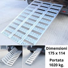 Rampa di carico in alluminio larga pieghevole pedana per moto scooter quad ebike