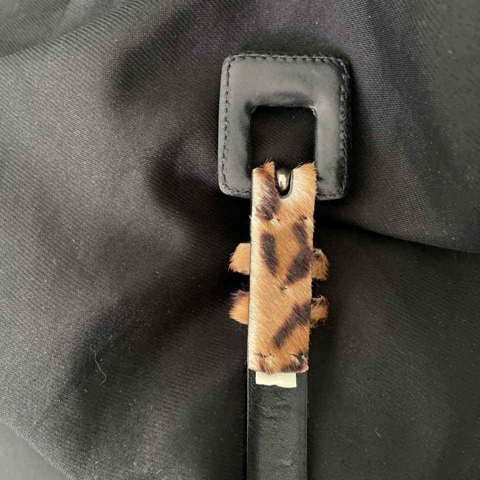 Ralph Lauren Leopard Animal Print Genuine Leather Women Small Belt Luxury Italy - Image 3 of 4