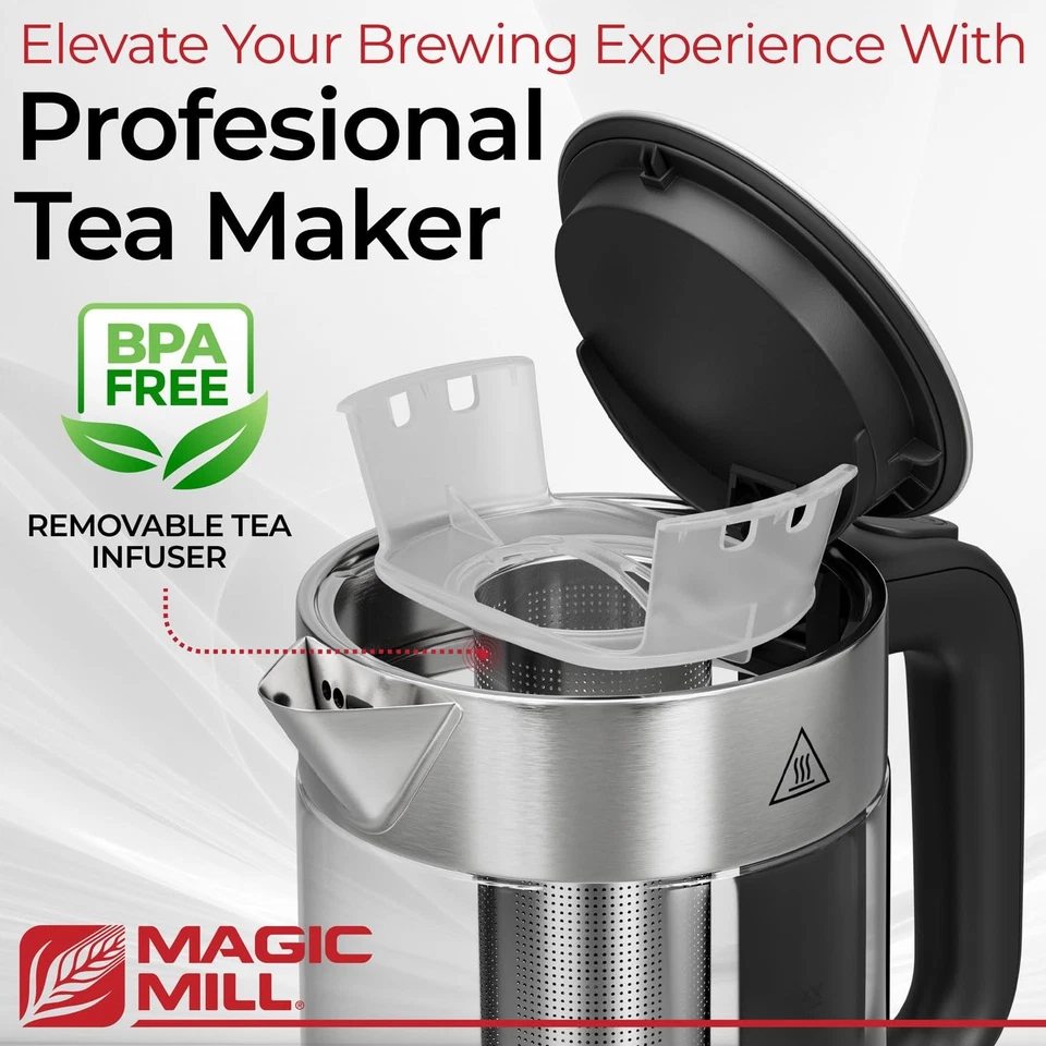 Pro Electric Kettle with tea Infuser and Temperature Control - Keep Warm Func  - Image 4 of 4