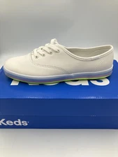 Keds Champion Shoes Womens Size 6.5 Snow White Pastel Rainbow Sole Casual