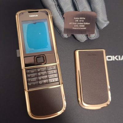 NOKIA 8800 Sapphire Arte Brown Rose Gold Replacement Full Housing Covers Cases