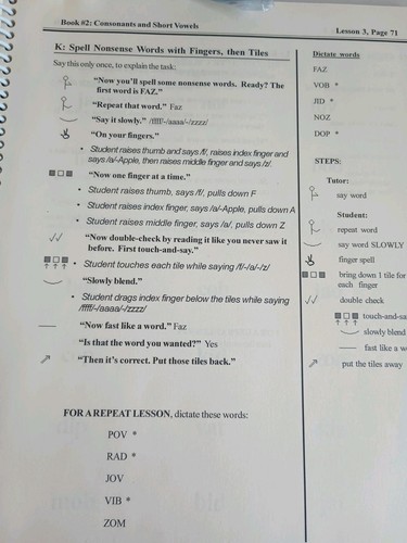 Barton Reading and Spelling System Level 2 Consonants & Short Vowels 26 Tiles - Picture 18 of 24