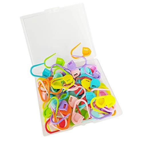 60 pcs Stitch Markers for Knitting and Crocheting Stitch Needle Clip Counter - Picture 5 of 8