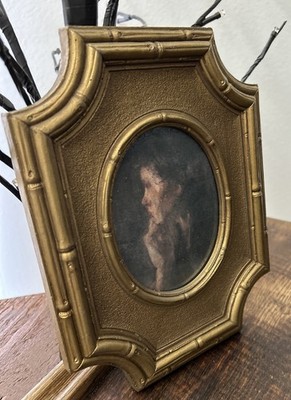 Unique Moody Vintage Rustic Mirror Art Print In Vintage Frame 9x7 