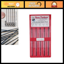 Ultra Reverse Scroll Saw Blades Variety Pack - 5 Dozen Pinless Blades for Precis